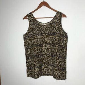 Womens Vintage Stunt Leopard Print Silk Blouse, Size S, EUC!!
